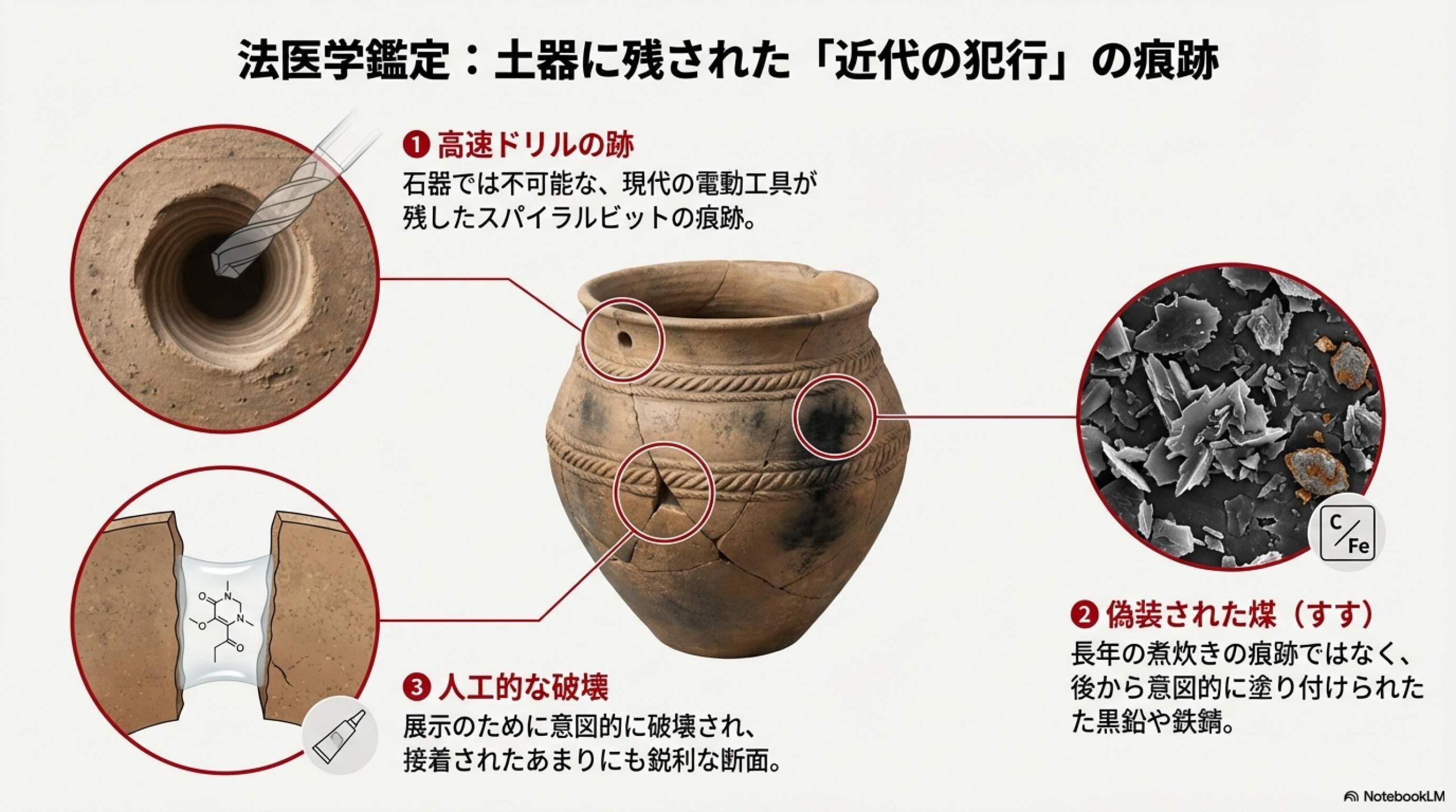 発掘されたとされる縄文土器