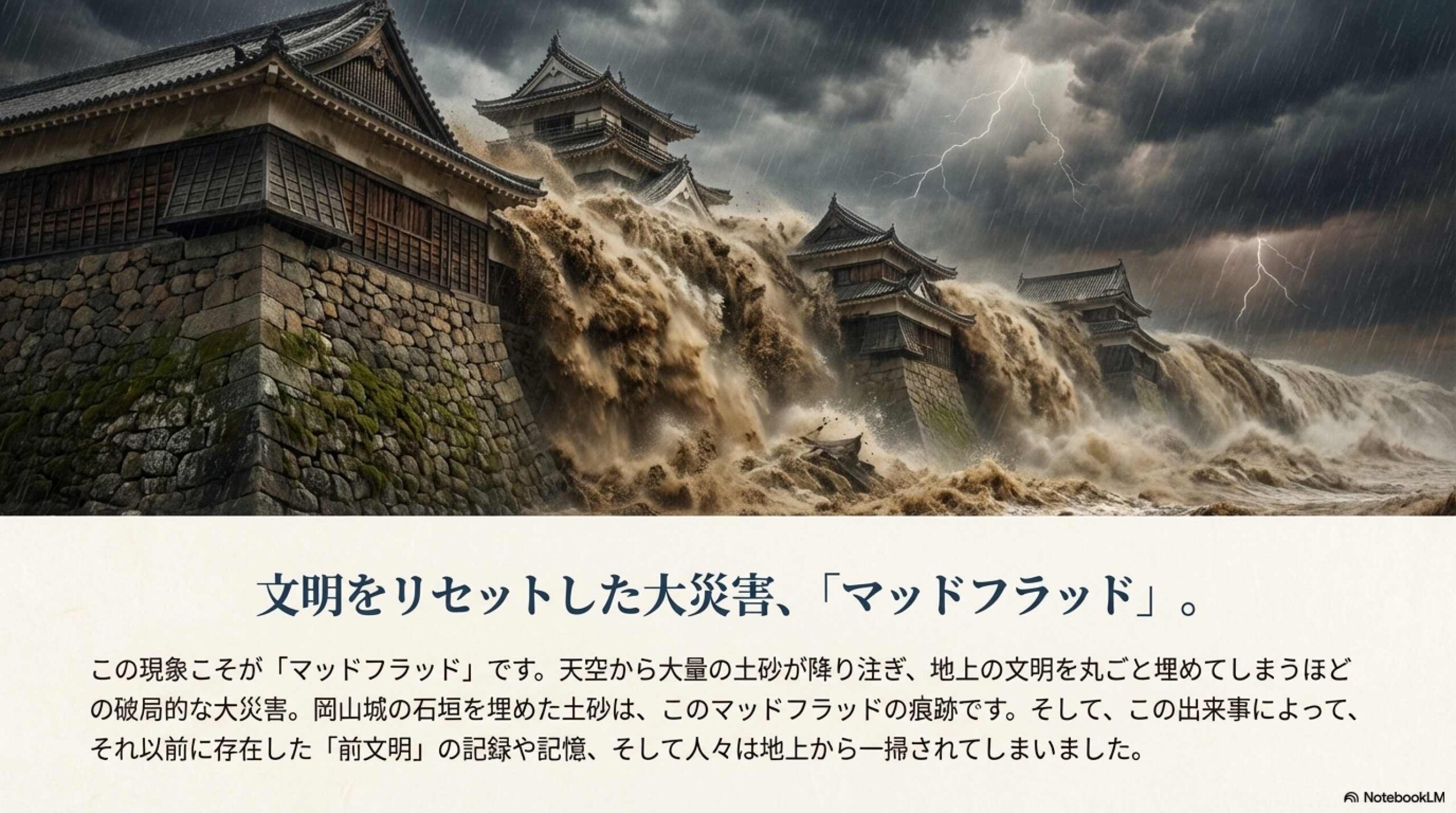 有機的な組み合わせを見せる石垣