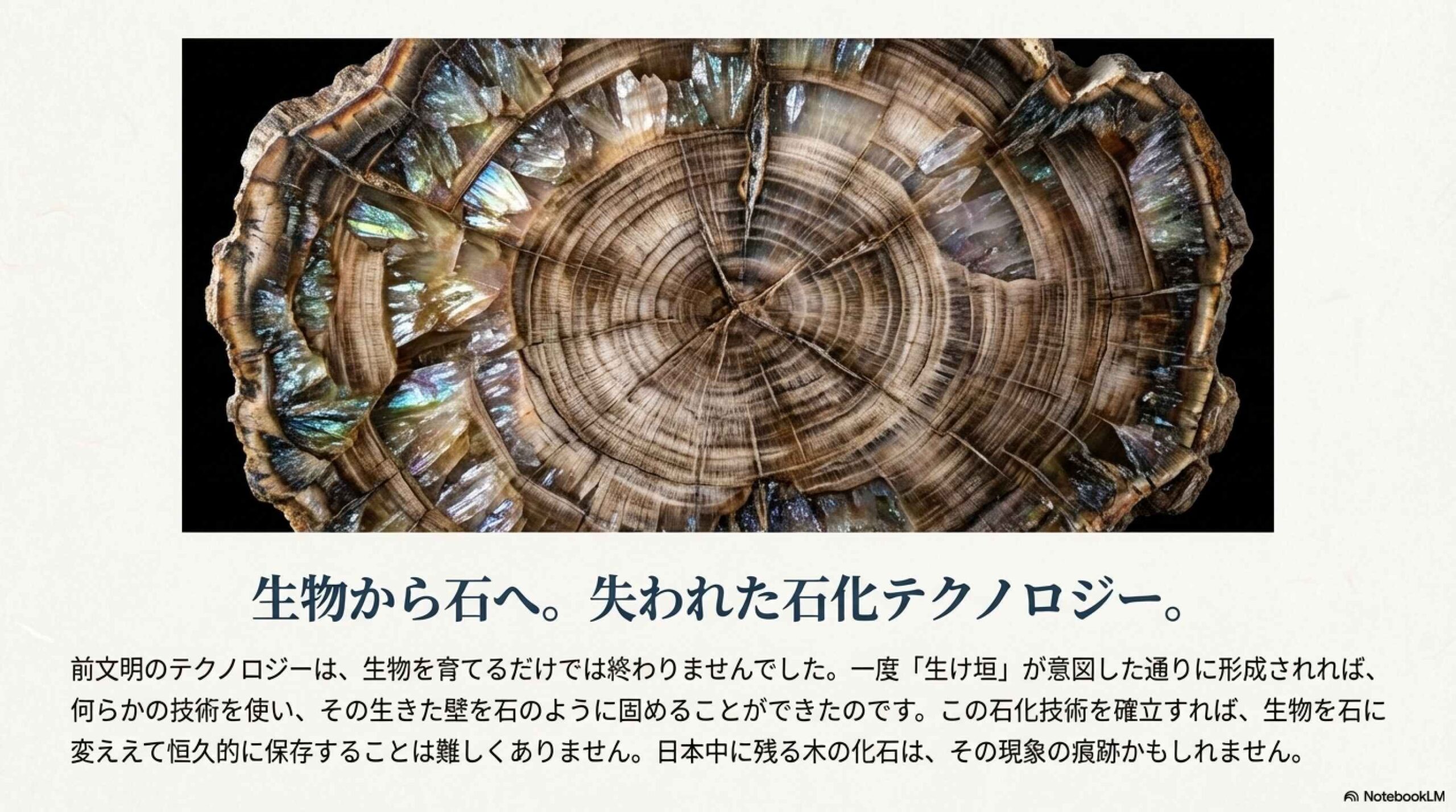 前文明の遺構が残る街並み